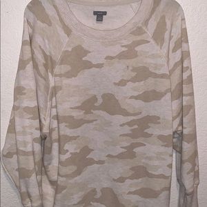 Oversized camo sweater